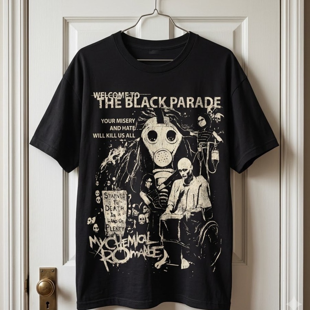 My Chemical Romance Black Parade Graphic Tee - Black